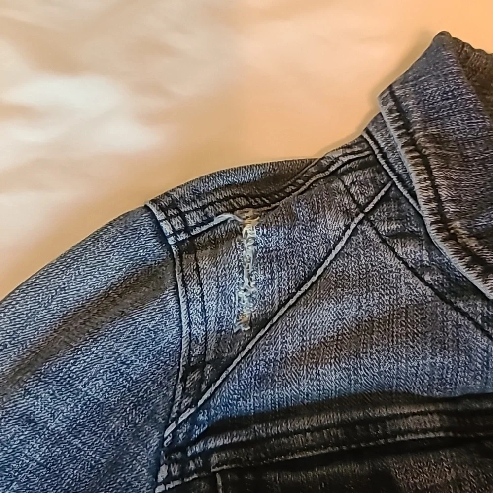 Pilcro and the Letterpress Denim Jacket Women's Size M Button Front Blue